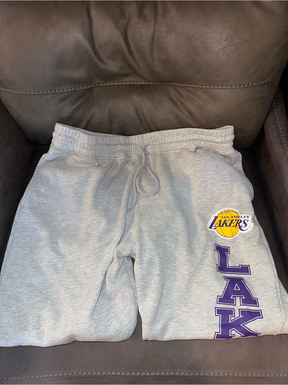 NBA Lakers Fleece Sweatpants XL Los Angeles Joggers